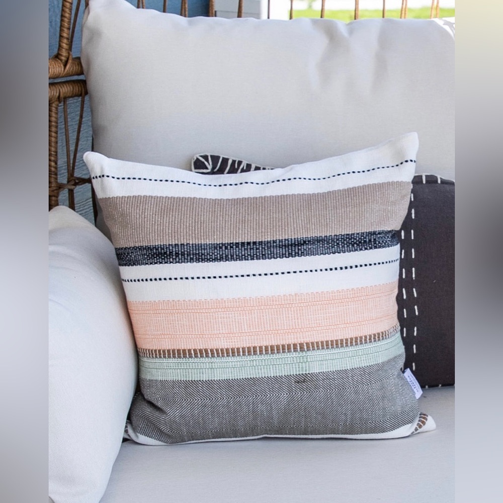 Set of 2 Magnolia Home Caitlin Stripe Pillow covers.  Joanna Gaines for pier one